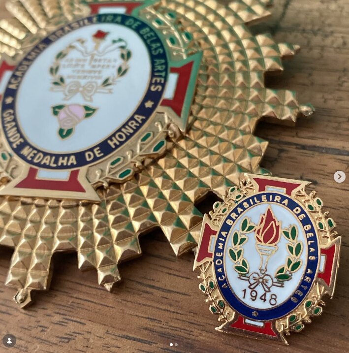 Medal and insignia of the Brazilian Academy of Fine Arts