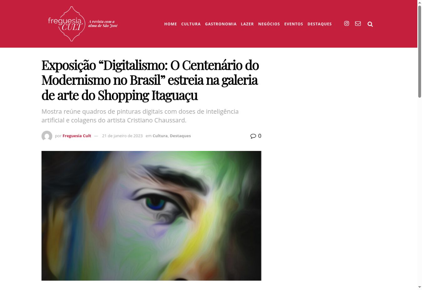 Revista Freguesia — Digitalism exhibition opens at Galeria Itaguaçu + Arte